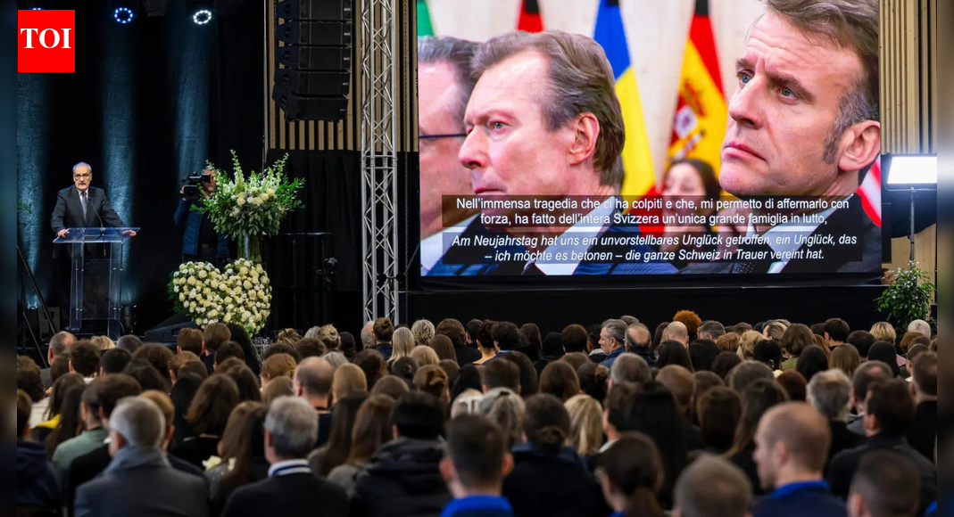 स्विट्जरलैंड में बार अग्नि पीड़ितों के लिए राष्ट्रीय शोक दिवस पर स्मारक सेवा आयोजित की गई