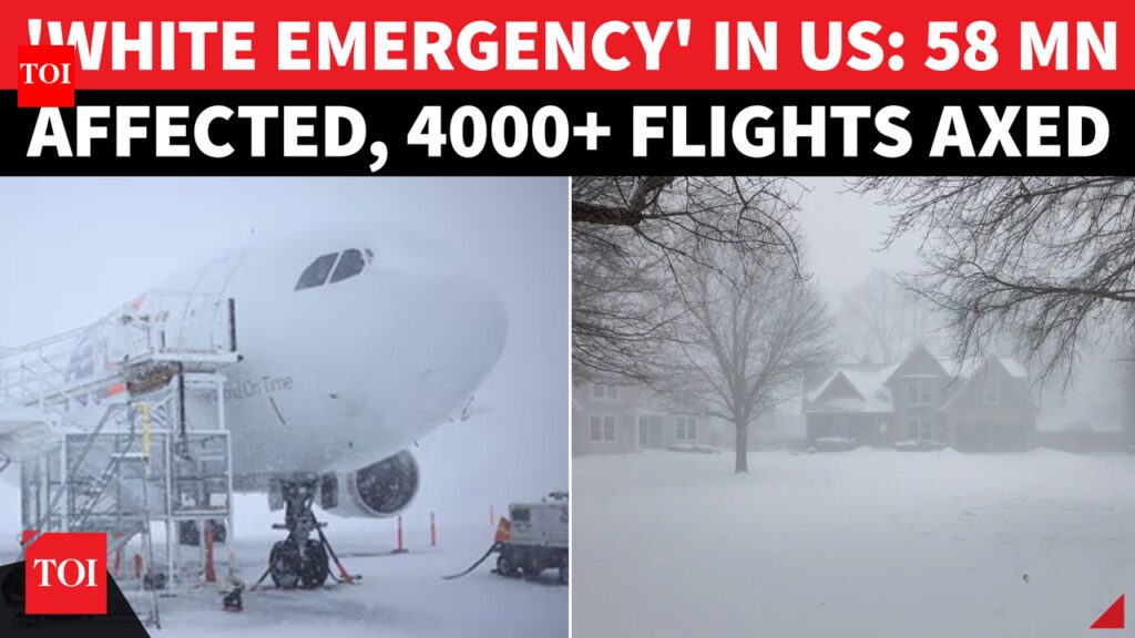 शीतकालीन तूफ़ान पर नज़र: ‘अत्यंत खतरनाक’ तूफ़ान आने पर अमेरिकियों को 7 बातें जाननी चाहिए