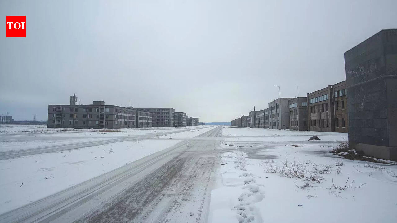 यह परित्यक्त सोवियत भूत शहर आर्कटिक के किनारे पर जमा हुआ है | विश्व समाचार