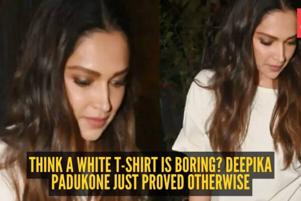 दीपिका पादूकोण ने 2026 लेवल में सफेद टी-शर्ट और जींस को शानदार लुक दिया