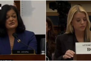 ‘मैं इस महिला के साथ खिलवाड़ नहीं करने जा रहा हूं’: एप्सटीन फाइलों की सुनवाई के दौरान भारतीय मूल की डेमोक्रेट जयपाल के कहने के बाद पाम बोंडी ने माफी मांगने से इनकार कर दिया।