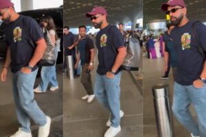 भारत-पाकिस्तान मुकाबले से पहले रोहित शर्मा का वायरल एयरपोर्ट वीडियो चर्चा का विषय बना हुआ है – देखें