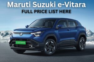 मारुति सुजुकी ई-विटारा की पूरी कीमत सूची सामने आई: वेरिएंट की कीमतें और विशेषताएं जांचें