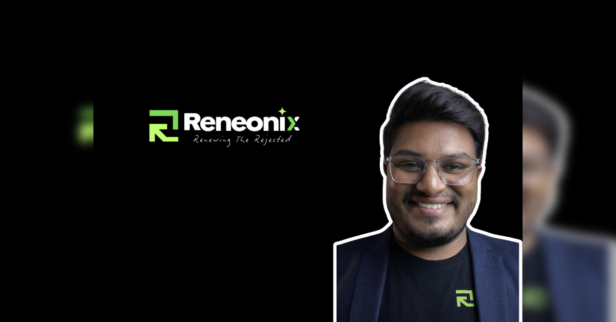 रेनियोनिक्स ने एआई-पावर्ड सर्कुलर मटेरियल प्लेटफॉर्म बनाने के लिए इन्फ्लेक्शन प्वाइंट वेंचर्स के नेतृत्व में 1.7 करोड़ रुपये की सीड फंडिंग जुटाई है, इकोनॉमिकटाइम्सबी2बी