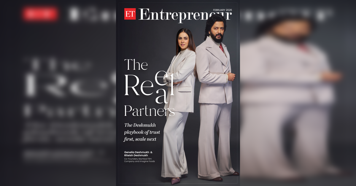 रितेश और जेनेलिया फिल्म और भोजन में विश्वास-आधारित ब्रांड बना रहे हैं, इकोनॉमिकटाइम्सबी2बी