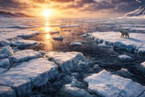 आर्कटिक समुद्री बर्फ: आर्कटिक समुद्री बर्फ रिकॉर्ड पर सबसे कम शीतकालीन चोटियों में से एक की ओर बढ़ रही है: रिपोर्ट